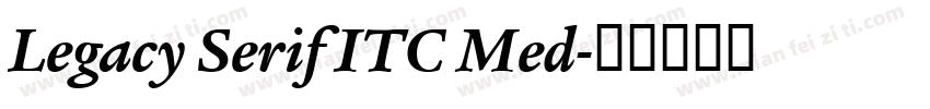 Legacy Serif ITC Med字体转换